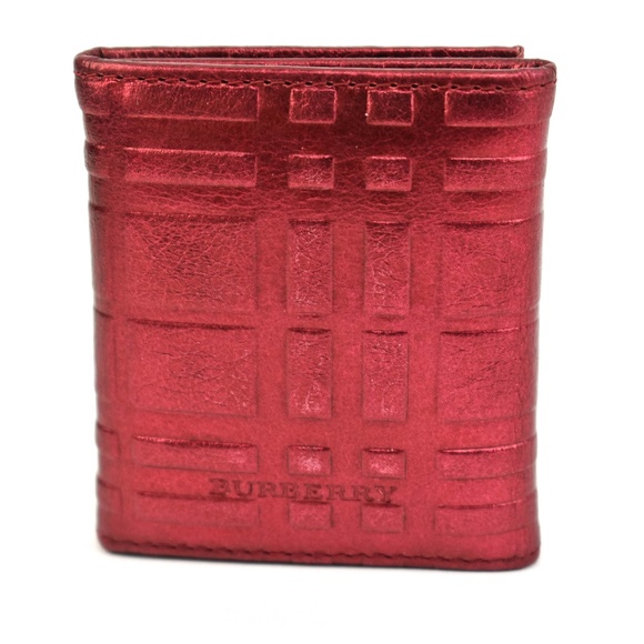 BURBERRY Metallic Heritage Check Travel Frame mo - Picture 3 of 8